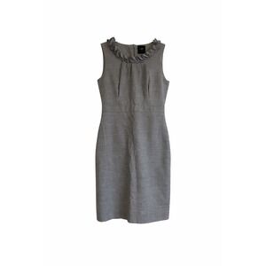 J.CREW Wool Blend Ruffle Neck Suiting Dress – Size 10